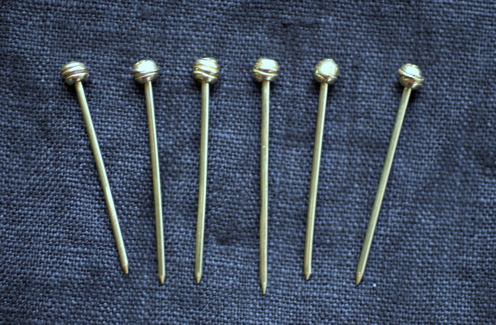 Nickel pins set of six