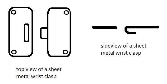 sheet metal wrist clasp